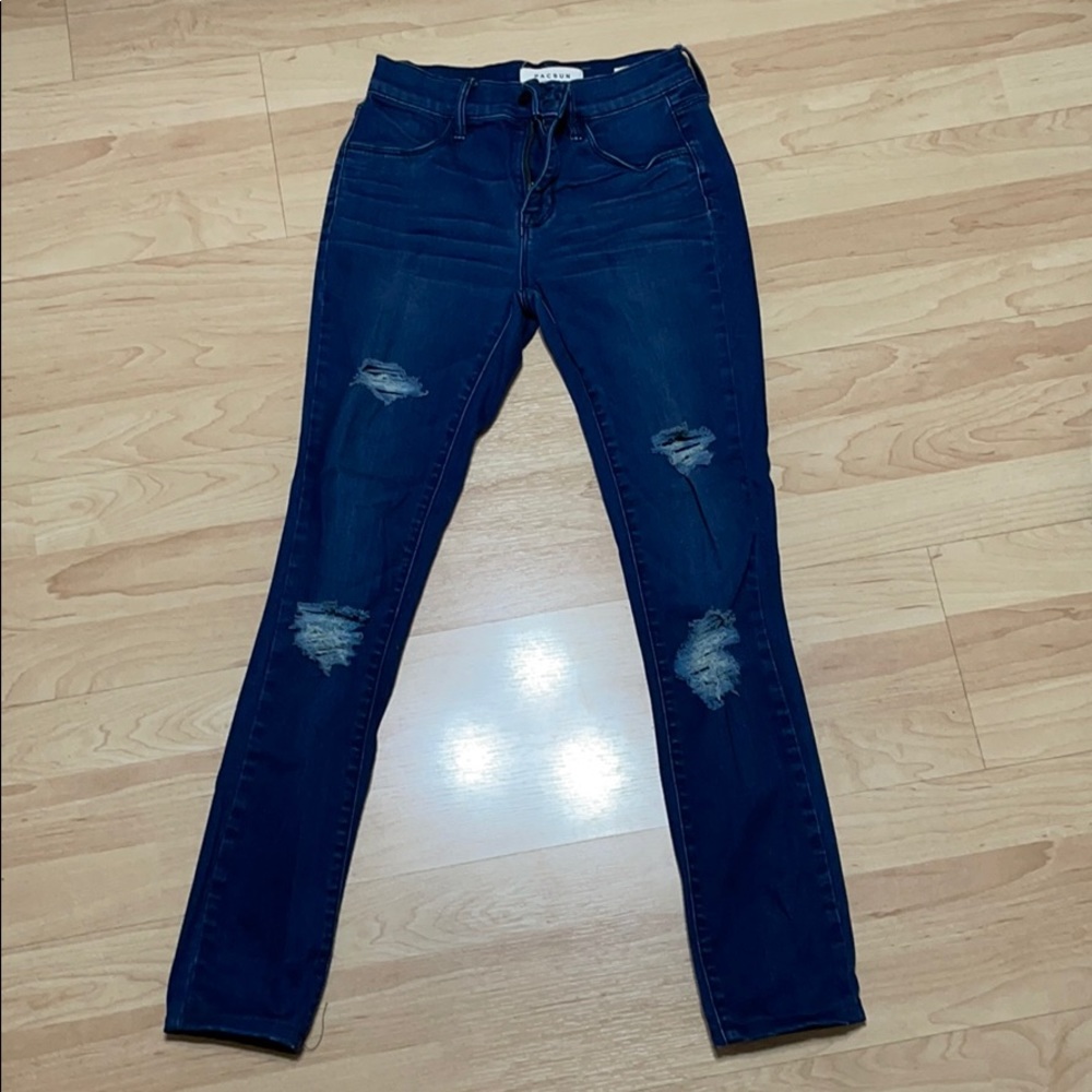 PACSUN DARK BLUE JEGGINGS